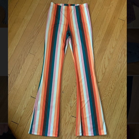 Colourful Stripped Flared Pants - Picture 3 of 6